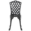 vidaXL Conjunto de Comedor de Jard&iacute;n 5 pcs Negro Aluminio