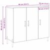 vidaXL Aparador Roble artesanal 90 x 34 x 80 cm Madera de ingenier&iacute;a