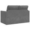 vidaXL Sof&aacute; cama de suelo 2 en 1 terciopelo gris oscuro 122x204x55 cm