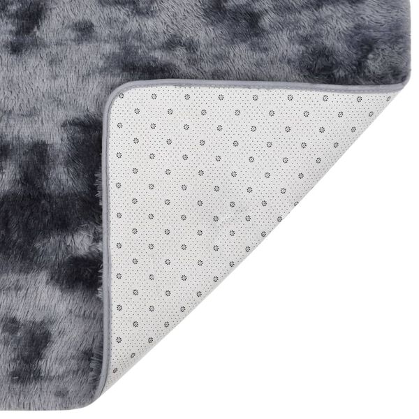 vidaXL Alfombra peluda gris antracita 230x160 cm