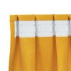 vidaXL Cortinas opacas 2 pcs Amarillo Mostaza 140 x 175 cm Terciopelo