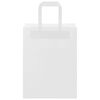 vidaXL Bolsas de papel con asas 50 uds blanca 21x11x28 cm
