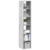 vidaXL Librer&iacute;as 2 uds madera contrachapada apilable sonoma gris