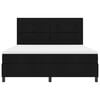 vidaXL Cama tipo Box Spring con colch&oacute;n Negro 180 x 200 cm tela