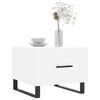 vidaXL Mesas de centro 2 uds madera de ingenier&iacute;a blanco 50x50x40 cm