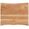 vidaXL Mesa auxiliar madera maciza acacia y hierro fundido 45x35x48 cm