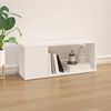 vidaXL Mueble para TV madera contrachapada blanco 80x24x32 cm