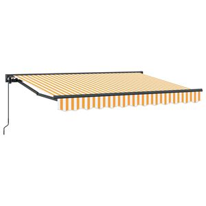 vidaXL Toldo retr&aacute;ctil manual Amarillo y 2,5 x 2 m