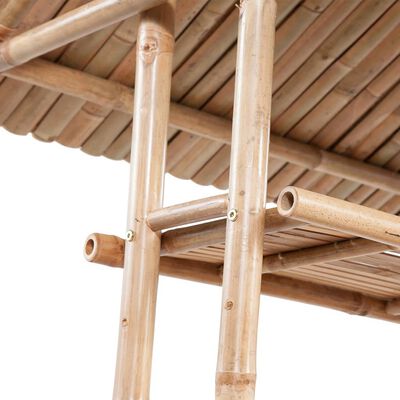 vidaXL Juego de bar de 3 piezas de bambú