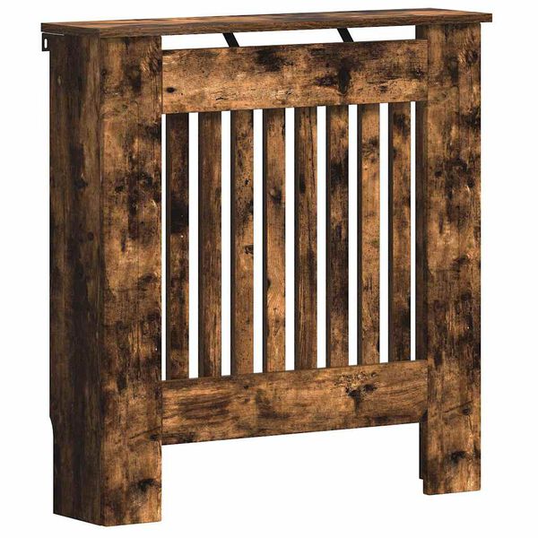 vidaXL Cubierta de Radiador Roble ahumado 78 x 19 x 81,5 cm