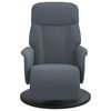 vidaXL Sill&oacute;n reclinable con reposapi&eacute;s terciopelo gris oscuro