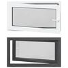 vidaXL Ventana de s&oacute;tano RISOR 110 x 70 cm PVC y vidrio Gris antracita