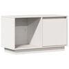 vidaXL Mueble para TV de madera maciza de pino blanco 74x35x44 cm
