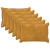 vidaXL Funda de almohada 6 uds. HOUTEN Amarillo 40 x 60 cm