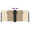 vidaXL Toldo lateral retr&aacute;ctil beige 100x600 cm