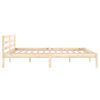 vidaXL Estructura de cama sin colch&oacute;n madera maciza de pino 160x200 cm