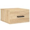 vidaXL Mesita de noche de pared color roble Sonoma 35x35x20 cm