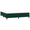 vidaXL Cama box spring sin colch&oacute;n verde oscuro terciopelo 200x210 cm
