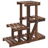 vidaXL Soporte para flores madera maciza de abeto 58x25x51 cm