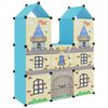 vidaXL Estanter&iacute;a infantil de cubos con 8 compartimentos azul PP