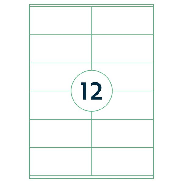 rillprint Etiquetas autoadhesivas 105x48 mm 1000 hojas blanco