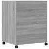 vidaXL Soporte para impresora con ruedas gris Sonoma 60x48x74 cm