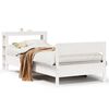 vidaXL Estructura cama sin colch&oacute;n madera maciza pino blanca 100x200cm