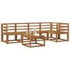 vidaXL Conjunto de sof&aacute;s de exterior 6 pcs Gris Natural y Claro