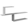 vidaXL Estante de pared Sonoma gris 122 x 18 x 60 cm