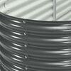vidaXL Arriate de acero galvanizado gris 320x80x81 cm