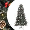 vidaXL &Aacute;rbol de Navidad artificial Verde 210 cm PVC, Pl&aacute;stico y Acero