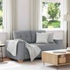 vidaXL Sof&aacute; Loveseat gris claro 160x77x82 cm de tela