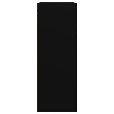 vidaXL Armario colgante de pared negro 69,5x32,5x90 cm