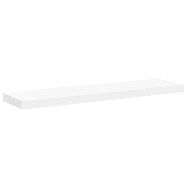 vidaXL Estante flotante de pared MDF blanco 90x23,5x3,8 cm