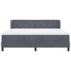 vidaXL Cama tipo Box Spring Gris oscuro 180 x 200 cm Terciopelo