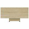 vidaXL Mesa de centro madera contrachapada color roble 85x55x31 cm