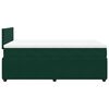 vidaXL Cama box spring con colch&oacute;n terciopelo verde oscuro 120x200 cm