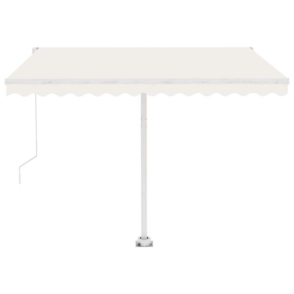 vidaXL Toldo de pie autom&aacute;tico crema 300x250 cm