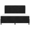 vidaXL Cama tipo Box Spring con colch&oacute;n Negro 200 x 180 cm Poli&eacute;ster