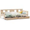 vidaXL Sof&aacute; cama con cajones madera maciza de pino 90x200 cm