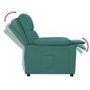 vidaXL Sill&oacute;n reclinable de tela verde oscuro