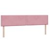 vidaXL Cama box spring con colchones terciopelo rosa 180x210 cm
