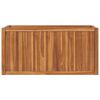vidaXL Arriate elevado madera maciza de teca 100x50x50 cm