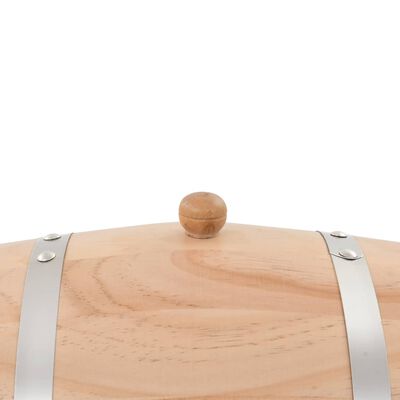 vidaXL Barril de vino con grifo madera de pino maciza 12 L