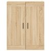 vidaXL Aparador alto madera contrachapada color roble 69,5x34x180 cm