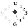 vidaXL Reloj 3D de pared con dise&ntilde;o moderno blanco y negro 100 cm XXL