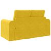 vidaXL Sof&aacute; cama 60cm Amarillo Terciopelo
