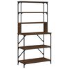 vidaXL Estanter&iacute;a cocina 6 niveles madera roble marr&oacute;n 90x40x180 cm