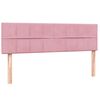 vidaXL Cama box spring con colch&oacute;n terciopelo rosa 140x210 cm