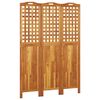 vidaXL Biombo de 3 paneles de madera maciza de acacia 121,5x2x180 cm